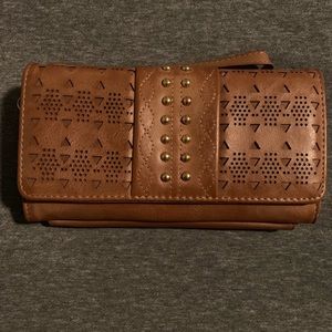 Light Brown wallet Wristlet